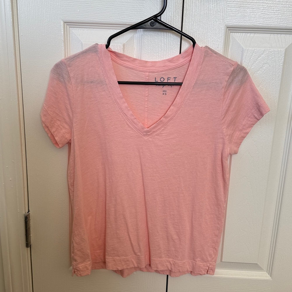 LOFT Pink Vintage soft short sleeve tee